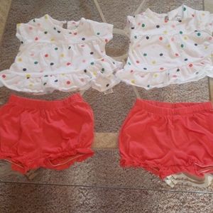 Spring/Summer Polka Dot Tops and shorts